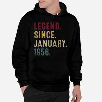 Legend Since January 1956 65Th Birthday Gift 65 Years Old Hoodie | Crazezy AU