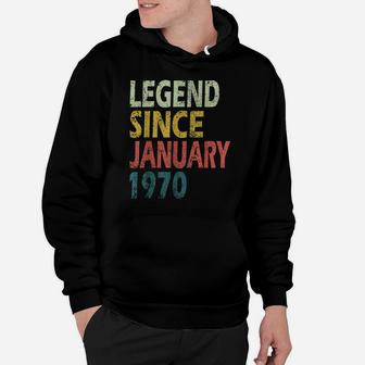 Legend Since January 1970 50Th Birthday Gift 50 Year Hoodie | Crazezy DE