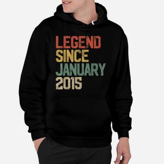 Legend Since January 2015 5Th Birthday Gift 5 Year Old Hoodie | Crazezy CA