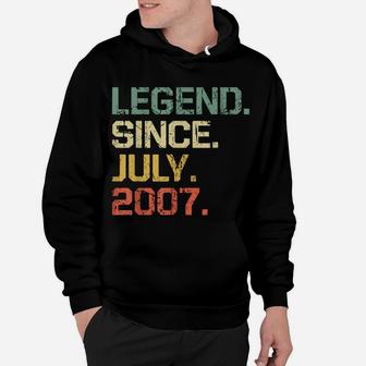 Legend Since July 2007 - 12 Years Old Shirt Gift Hoodie | Crazezy
