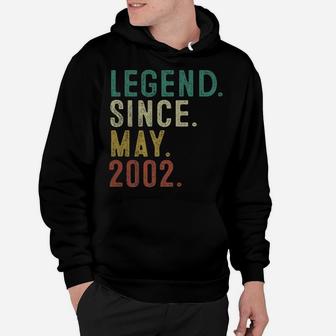 Legend Since May 2002 19Th Birthday Gift 19 Years Old Men Hoodie | Crazezy CA