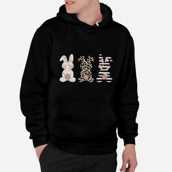 Leopard Floral Bunny Easter Hoodie | Crazezy