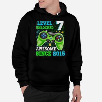 Level 7 Unlocked Awesome 2015 Video Game 7Th Bday Party Hoodie | Crazezy DE