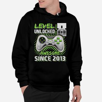 Level 8 Unlocked Awesome 2013 Video Game 8Th Birthday Gift Hoodie | Crazezy