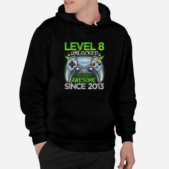 Level 8 Unlocked Awesome Since 2013 Hoodie - Thegiftio UK