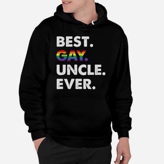 Lgbt Best Gay Uncle Ever Canvas Hoodie - Monsterry UK