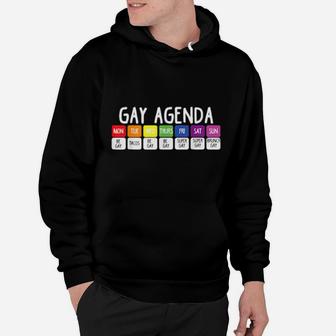 Lgbt Gay Agenda Homosexuell Gleichstellung Lesbisch Schwul Hoodie - Monsterry