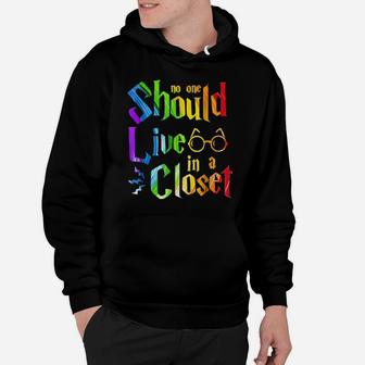 Lgbt Trending No One Should Live In A Closet Hoodie - Monsterry CA