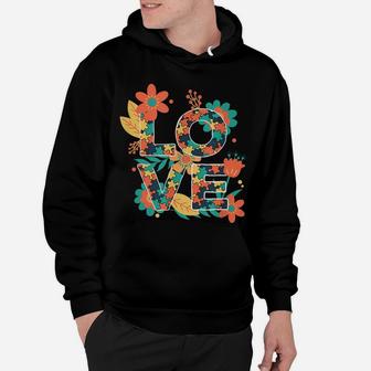 Love Autism Awareness Be Kind Puzzle Pieces And Flower Hoodie | Crazezy AU