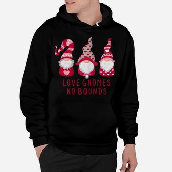 Love Gnomes No Bounds Cute Gnome Valentine's Day Gift Women Hoodie | Crazezy CA