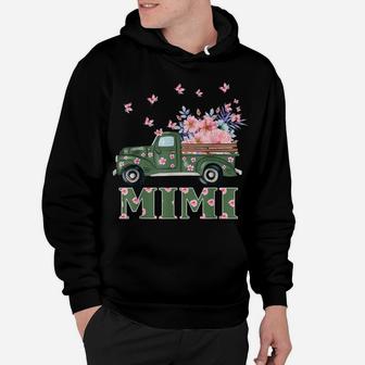 Love Mimi Flower Car Butterfly Mother's Day Hoodie | Crazezy