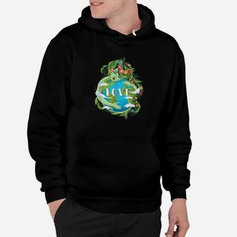 Love Mother Earth Day Save Our Planet Environment Green Hoodie | Crazezy DE