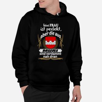 Lustiges Schwarzes Hoodie: Frauen aus Müri - fast perfekt - Seseable