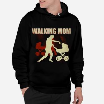 Lustiges Zombie-Mom Walking Hoodie, Mutter-Design Hoodie - Seseable