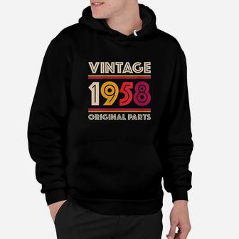 Made In 1958 Years Old Gift Vintage 61St Birthday Hoodie | Crazezy