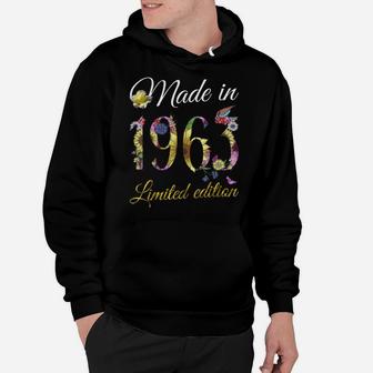 Made In 1963 Tee 58 Year Old Sunflowers Floral 58Th Birthday Hoodie | Crazezy AU