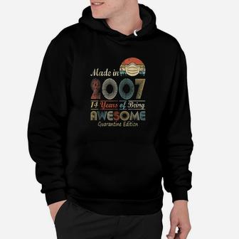 Made In 2007 14Th Birthday Hoodie | Crazezy CA
