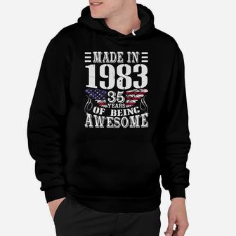 Made In Legends Born In 1983 Being 35 Yrs Years Old Awesome Hoodie - Thegiftio UK