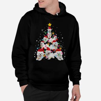 Maltese Dog Christmas Tree Funny Xmas Maltese Lovers Gifts Sweatshirt Hoodie | Crazezy CA