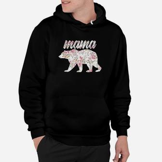 Mama Bear Floral Hoodie | Crazezy