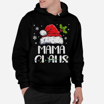 Mama Claus Santa Funny Christmas Pajama Matching Family Sweatshirt Hoodie | Crazezy UK