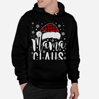 Mama Claus With Santa Hat - Mom Mama Mommy Christmas Funny Hoodie | Crazezy CA