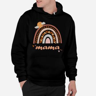Mama Cute Boho Rainbow Mother Daughter Matching Funny Hoodie | Crazezy UK