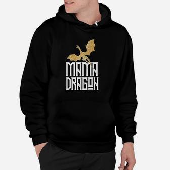 Mama Dragon Gift Matching Family Tribe Mom Mother Hoodie | Crazezy