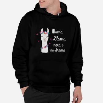 Mama Llama Needs No Drama Hoodie | Crazezy