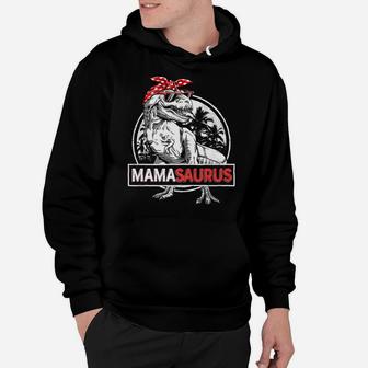 Mamasaurus T Rex Dinosaur Funny Mama Saurus Family Matching Hoodie | Crazezy UK
