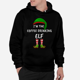 Matching Family Funny I'm The Coffee Drinking Elf Christmas Hoodie | Crazezy AU