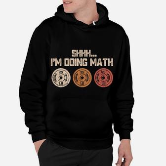 Math Lover Gym Disk Weight Plate Funny Quote Weightlifting Hoodie | Crazezy AU