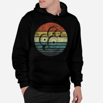 Mechanical Engineer Gifts Funny Retro Cogs Engineering Gear Hoodie | Crazezy AU