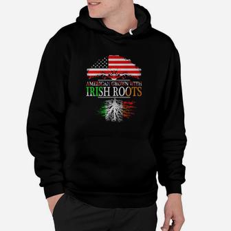Mens American Grown With Irish Roots Hoodie - Thegiftio