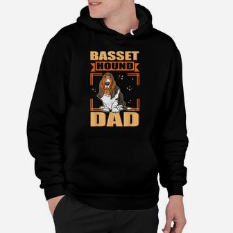 Mens Basset Hound Dad | Dog Owner Basset Hound Hoodie | Crazezy