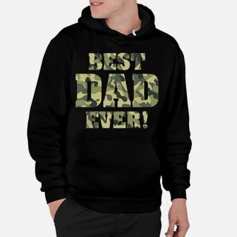 Mens Best Dad Ever Camo Father's Day Special Greatest Dad Hunting Hoodie | Crazezy UK