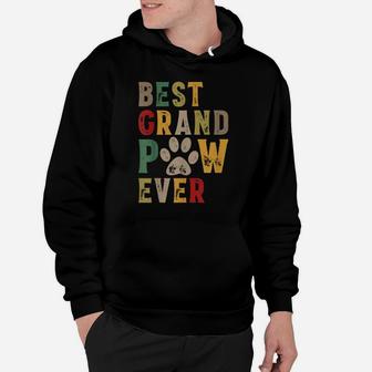 Mens Best Grand Paw Ever Grandpa Dog Dad Grandpaw Father's Day Hoodie | Crazezy