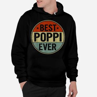 Mens Best Poppi Ever Retro Style Cool Birthday Gift For Poppi Hoodie | Crazezy UK