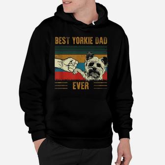 Mens Best Yorkshire Terrier Dog Dad Father's Day Shirt For Dad Hoodie | Crazezy AU