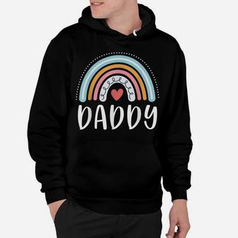 Mens Daddy Gifts For Dad Family Rainbow Graphic Hoodie | Crazezy CA