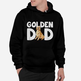 Mens Funny Golden Lover I Love My Golden Retriever Dad Pet Owner Hoodie | Crazezy
