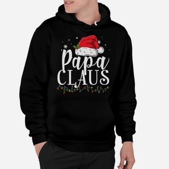 Mens Funny Papa Claus Christmas Pajamas Santa Gift Hoodie | Crazezy UK