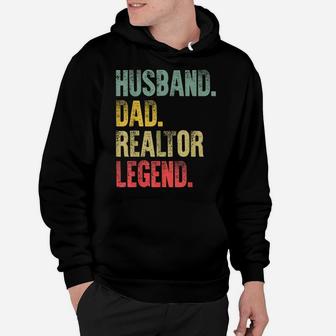 Mens Funny Vintage Shirt Husband Dad Realtor Legend Retro Hoodie | Crazezy DE