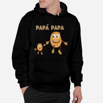 Mens Papa Potato Daddy Funny Pun Dad Father Gift Learning Spanish Hoodie | Crazezy AU