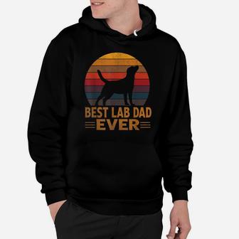 Mens Retro Labrador Dog Dad Shirt Golden Black Lab Father's Day Hoodie | Crazezy