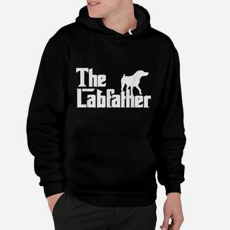 Mens The Labfather Funny Lab Labrador Dog Owner Dad Daddy Father Hoodie | Crazezy