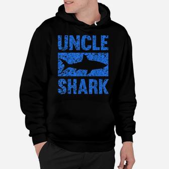 Mens Uncle Shark - Birthday Gift Shirt For Shark Lovers Hoodie | Crazezy CA