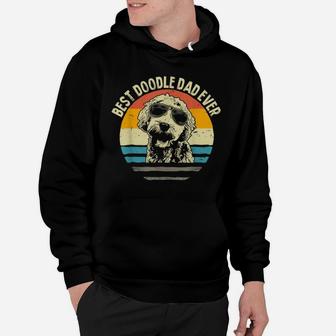 Mens Vintage Best Doodle Dad Ever Daddy Goldendoodle Father's Day Hoodie | Crazezy