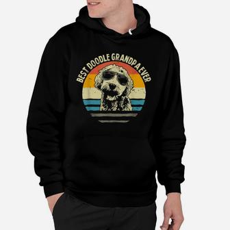 Mens Vintage Best Doodle Grandpa Ever Goldendoodle Father's Day Hoodie | Crazezy CA
