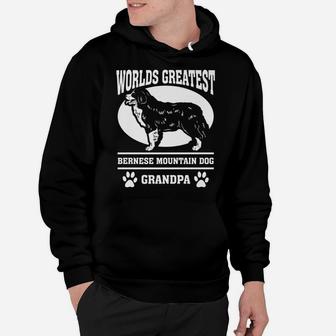 Mens Worlds Greatest Bernese Mountain Dog Grandpa Hoodie | Crazezy